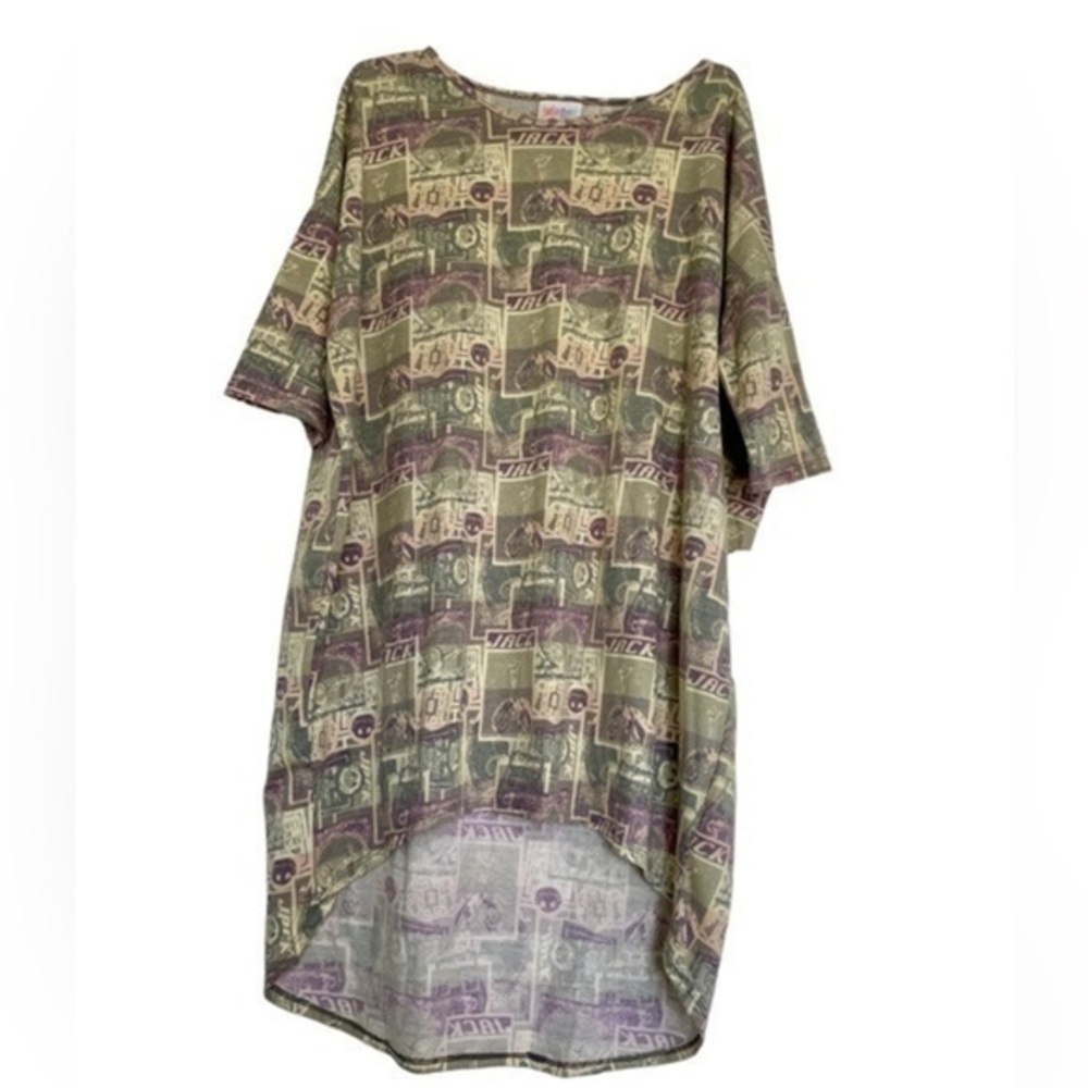 LuLaRoe Irma Tunic Jack Skellington Nightmare Before Christmas Shirt| Size Small